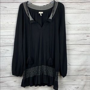 JOIE 100% Cashmere Peasant Sweater Blouse S